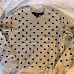 GAP Cream Polka Dot Sweater TALL